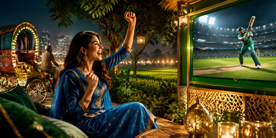 A user enjoying cricket betting in Dhaka
